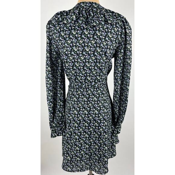 NWT English Factory Size XS Floral Wrapped Mini Dress Ruffles Feminine - Picture 7 of 16